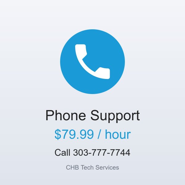Phone Support - Remote Tech Help (per hour)
